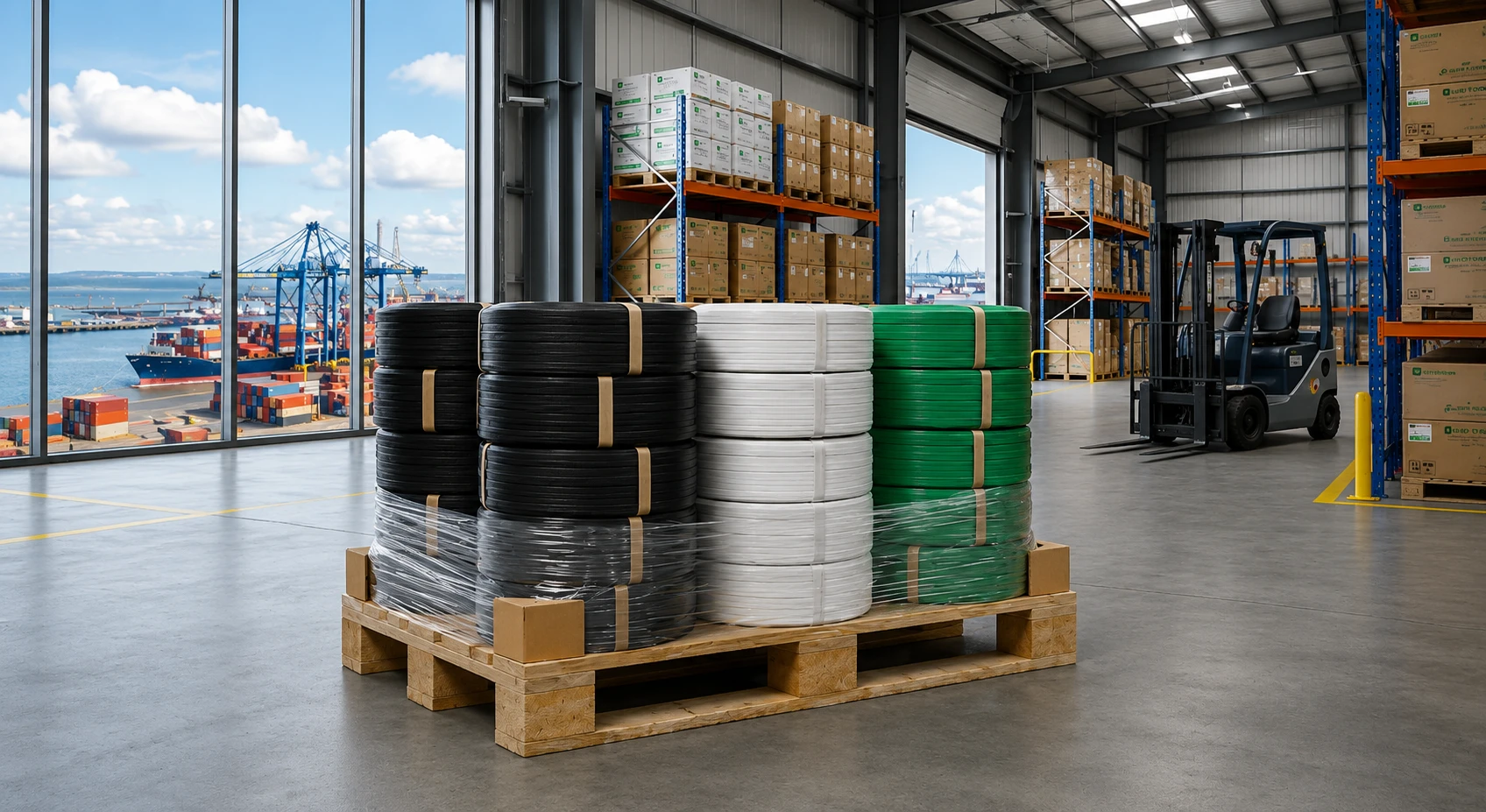 PP Strapping Band Exporter Ireland — Greenstrix Industrial Packaging